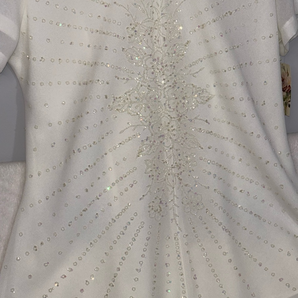 Nicolee Cream 3XL Polyester Top - Ivory Label Visible Mother of the bride/groom - Picture 5 of 16